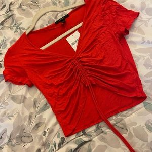 Red Crop Top